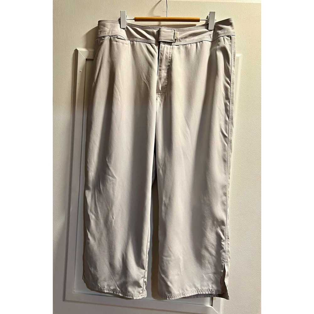 Patagonia Womens Gray Knit Flat Front Straight Leg Pants 33x23 Size 12